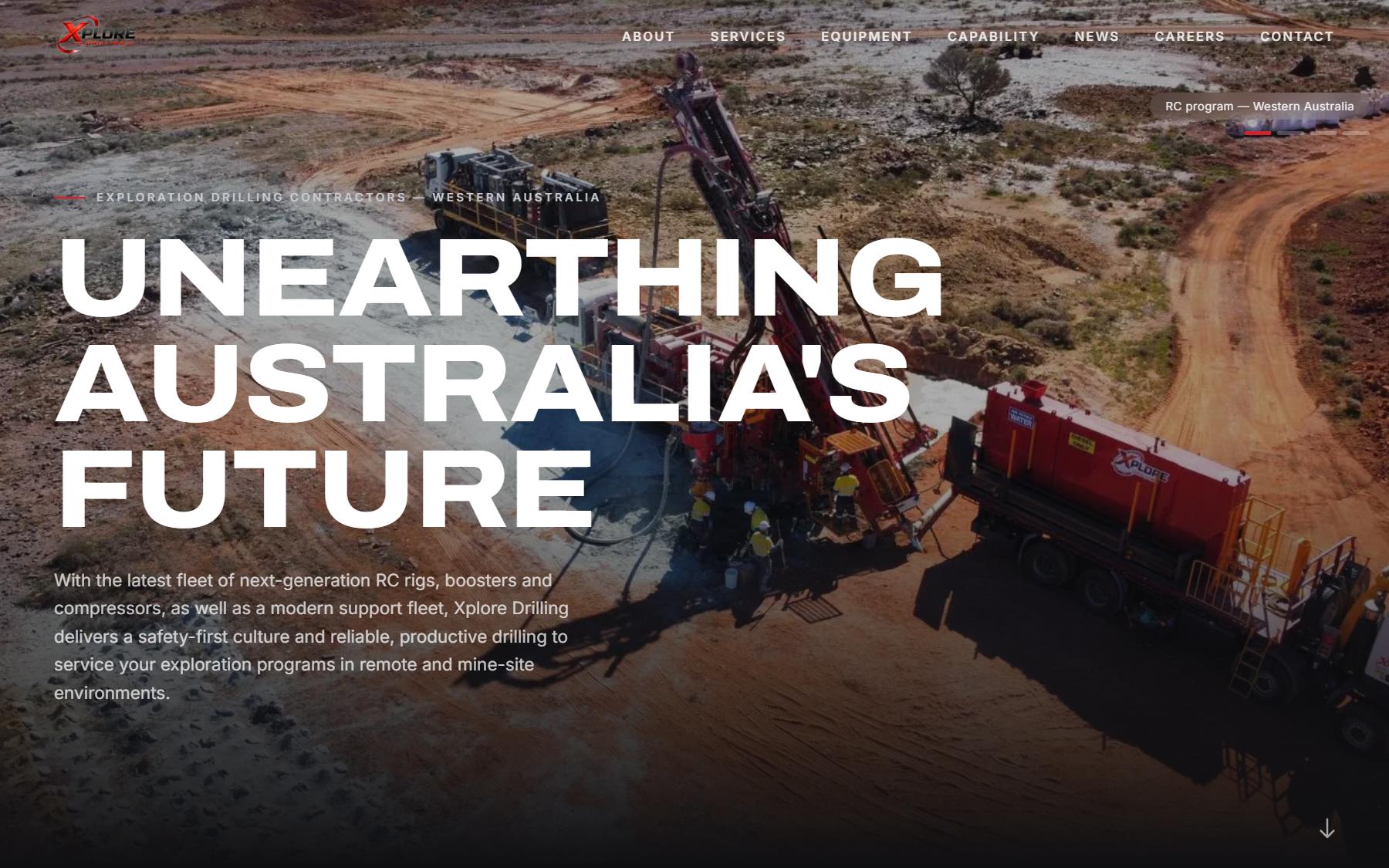 Screenshot of Xplore Drilling